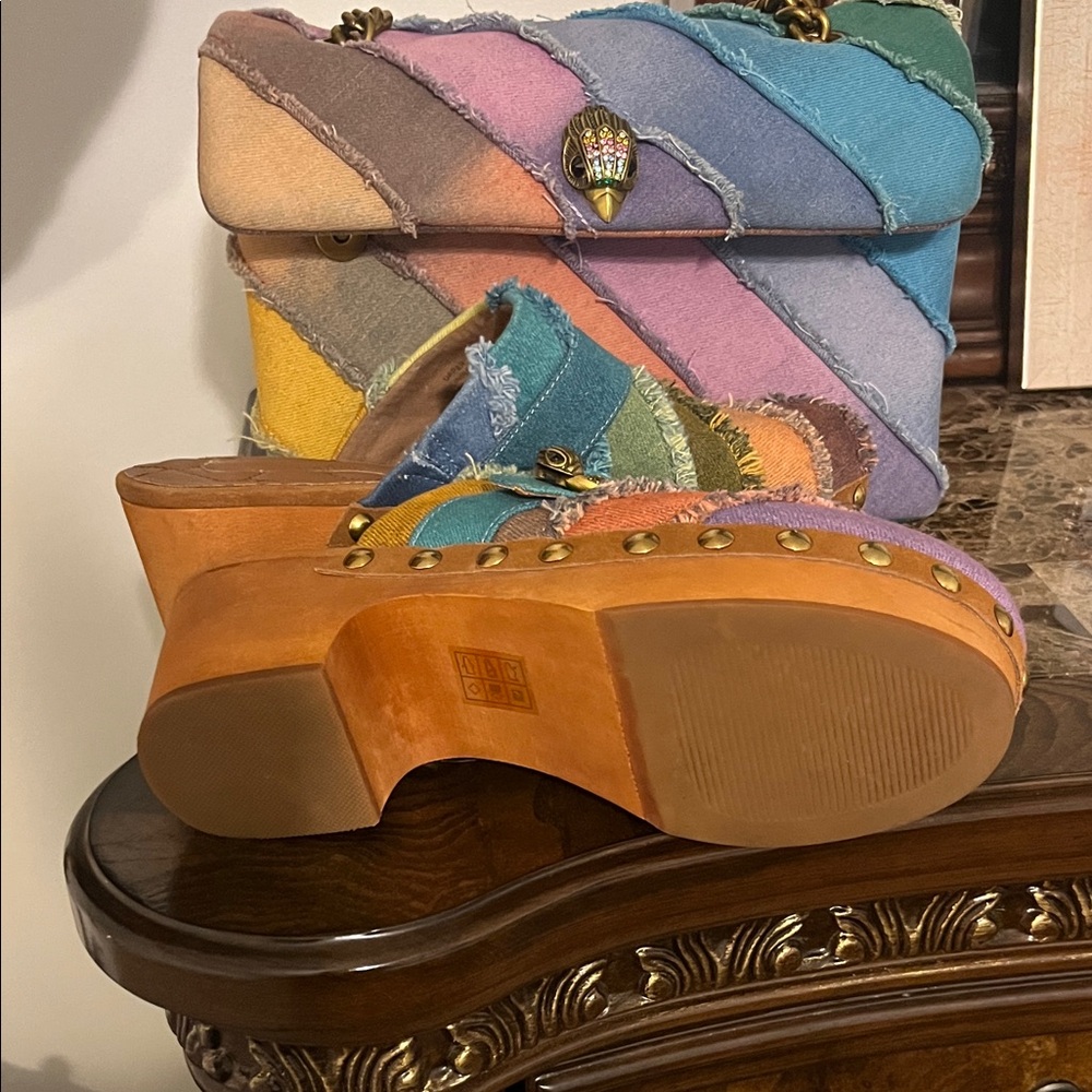 Kurt Geiger Multicolor Patchwork Mules - image 3